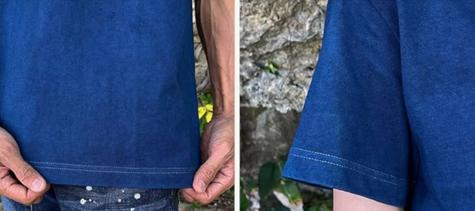 Organic Cotton T-shirt Ryuku-Zome Indigo 8.8oz XL
