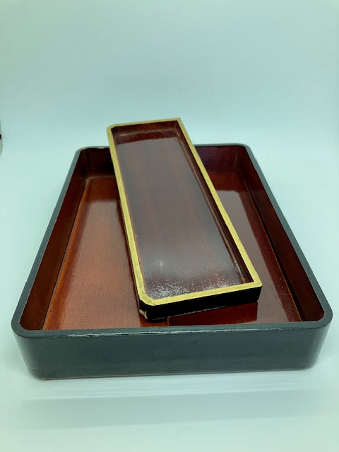 Antigue Laquer Suzuri Box Preowned