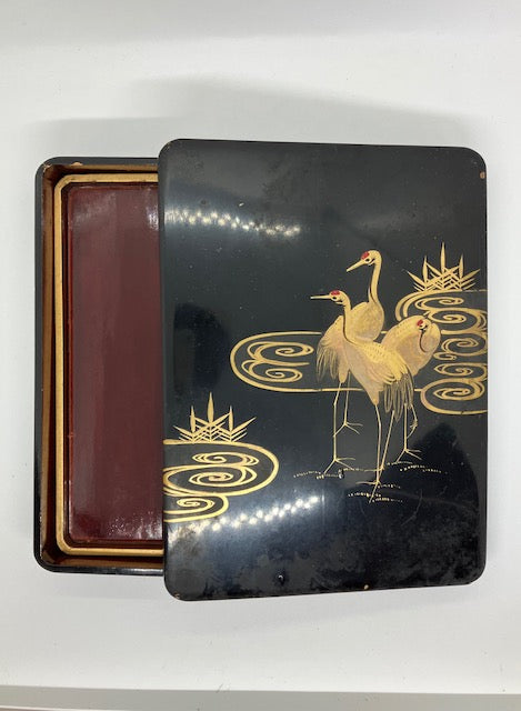 Antigue Laquer Suzuri Box Preowned