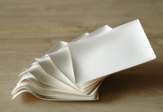 WASARA Paper Plates SQURE Biodigradable 20.3cm Japanese Modern 100 pc