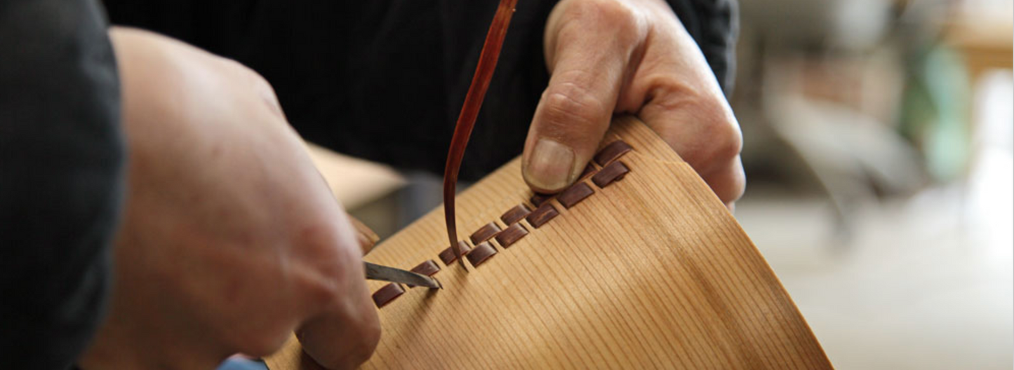 Wood Lunchbox Oval Hakata Magemono TAMAKI