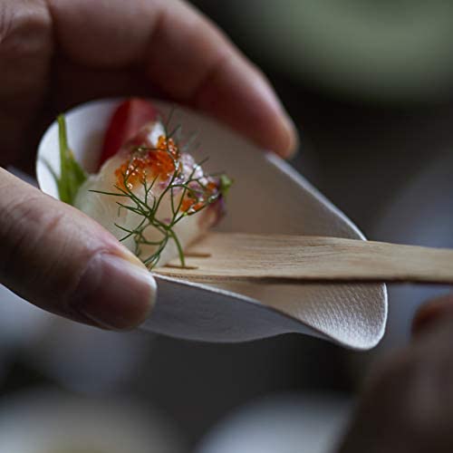 WASARA Paper Plates Hors d'oeuvre Kobachi Biodigradable 9.1inch Japanese Modern 50 pc