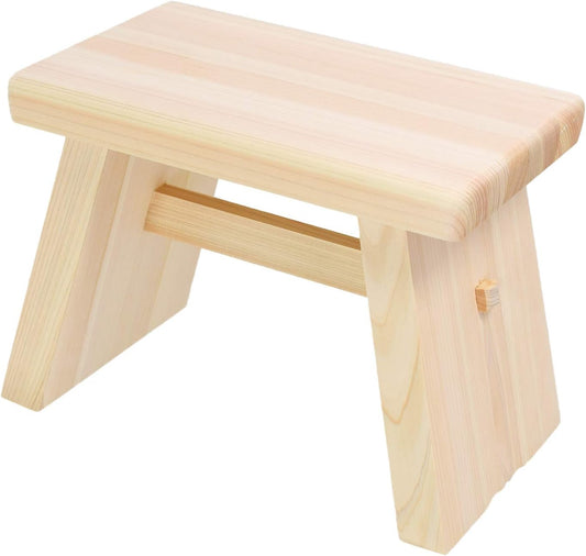 Wood Bath Stool (Hinoki) Umezawa Kogei