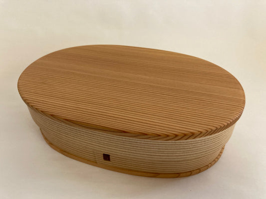 Wood Lunchbox Oval Hakata Magemono TAMAKI