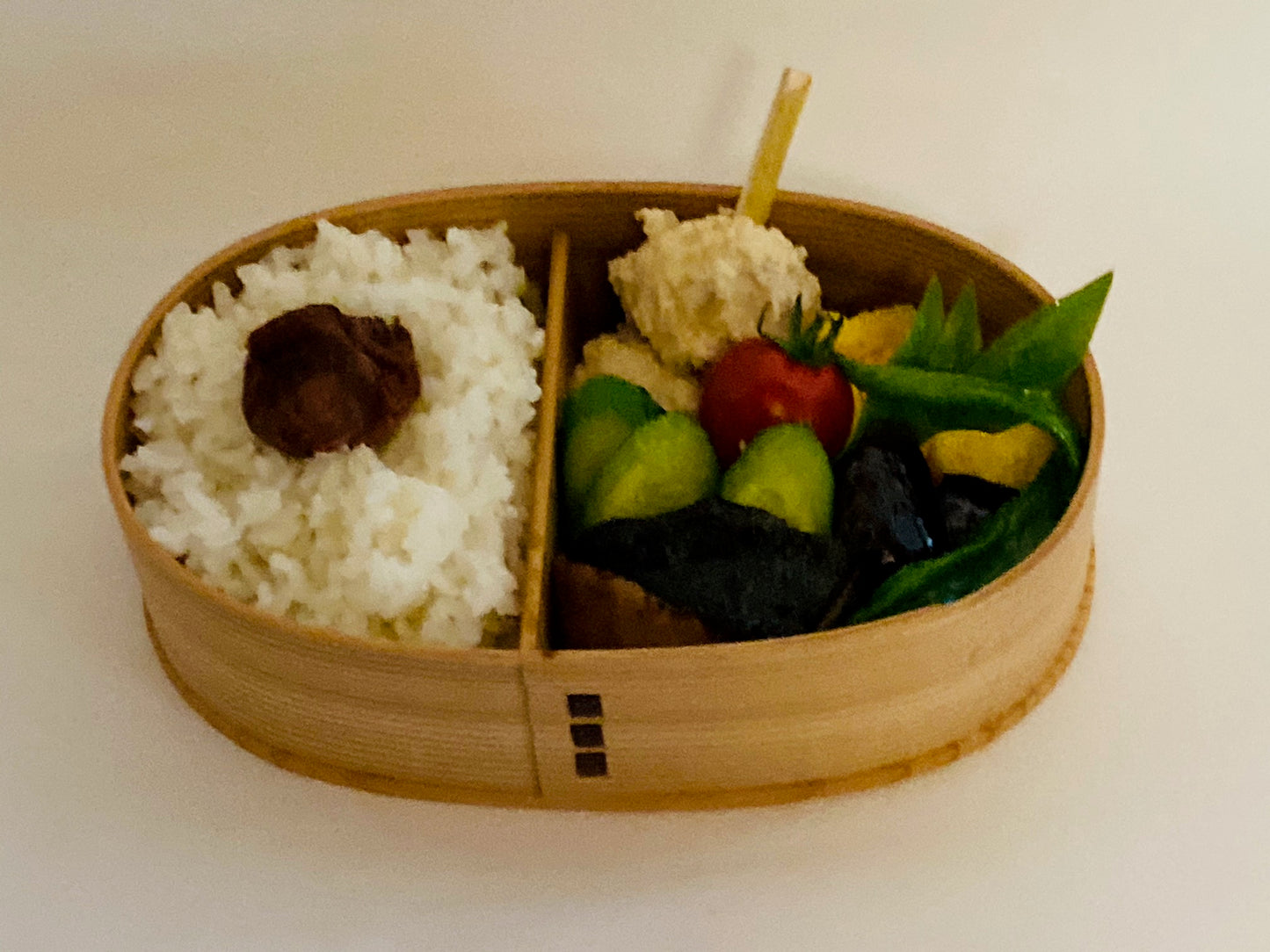 Wood Lunchbox Oval Hakata Magemono TAMAKI