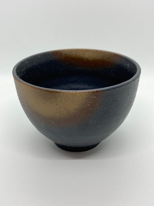 Ceramic Toki Bowl Black & Brown 12.5cm/4.9in (di)
