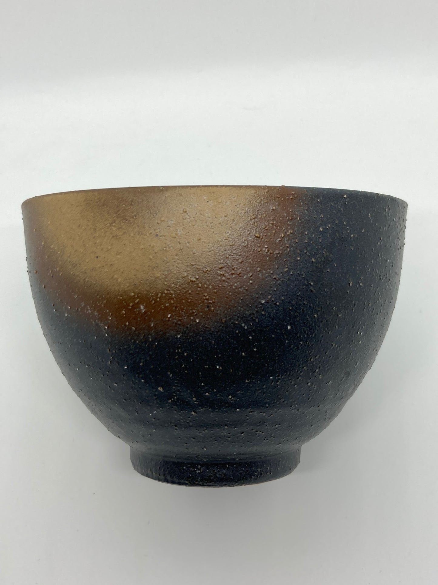 Ceramic Toki Bowl Black & Brown 12.5cm/4.9in (di)