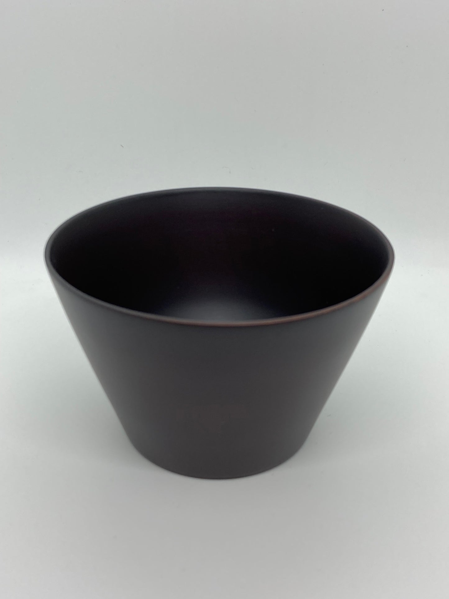 Wood Bowl Set Brown (Lacquer) & Natural Modern Japanese 12.5cm/4.95in (di)