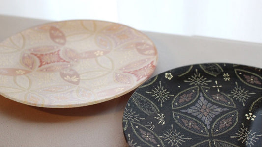 ORI-ZARA Nishijin-ori Plates 20cm 2 Plate Set