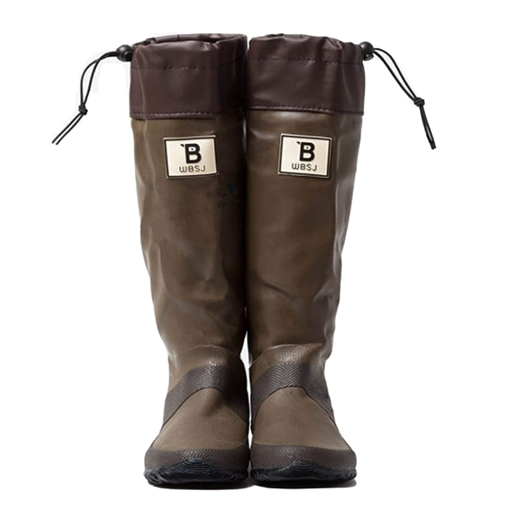 [SALE] Foldable Rainboots Brown M (25cm/US Ladies 8)