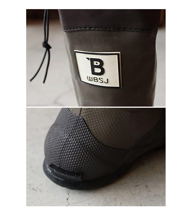 [SALE] Foldable Rainboots Brown M (25cm/US Ladies 8)