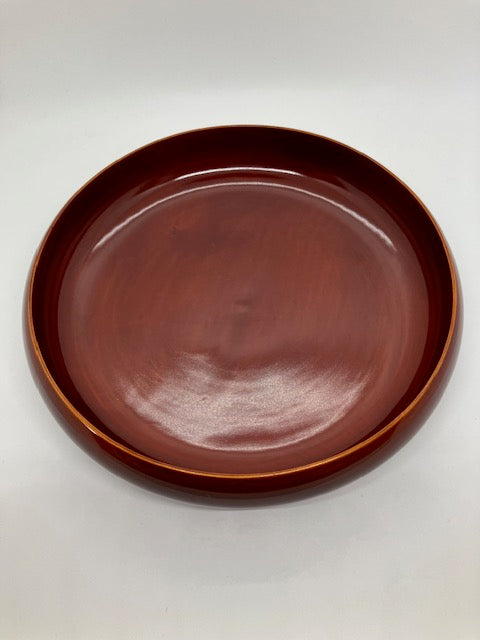 【SALE】Laquered Plate Brown Preowned