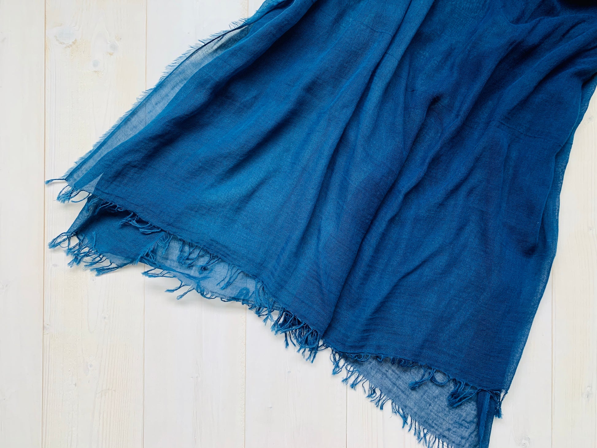 Organic Cotton Indigo Stole Large <Kukai> 