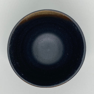 Ceramic Toki Bowl Black & Brown 12.5cm/4.9in (di)