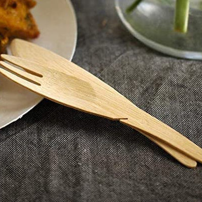 WASARA Bamboo Spoons Eco-Friendly 6.5 inch 100 pc